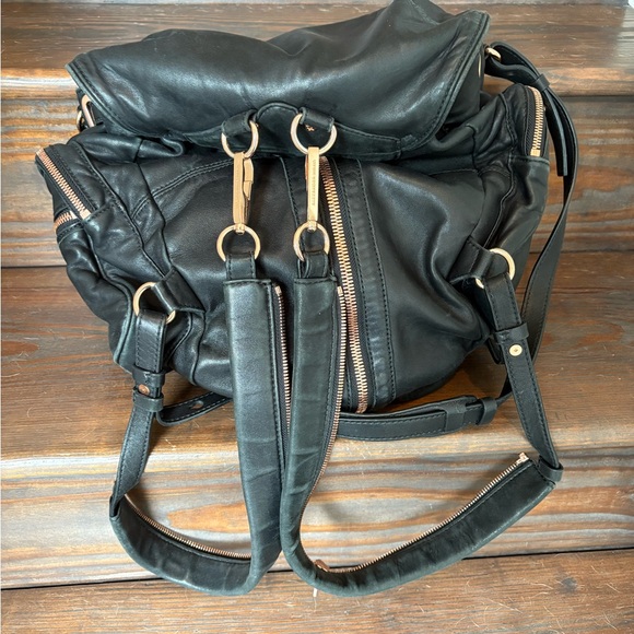 Alexander Wang Black Backpack with Rose Gold Accents - Picture 3 of 11